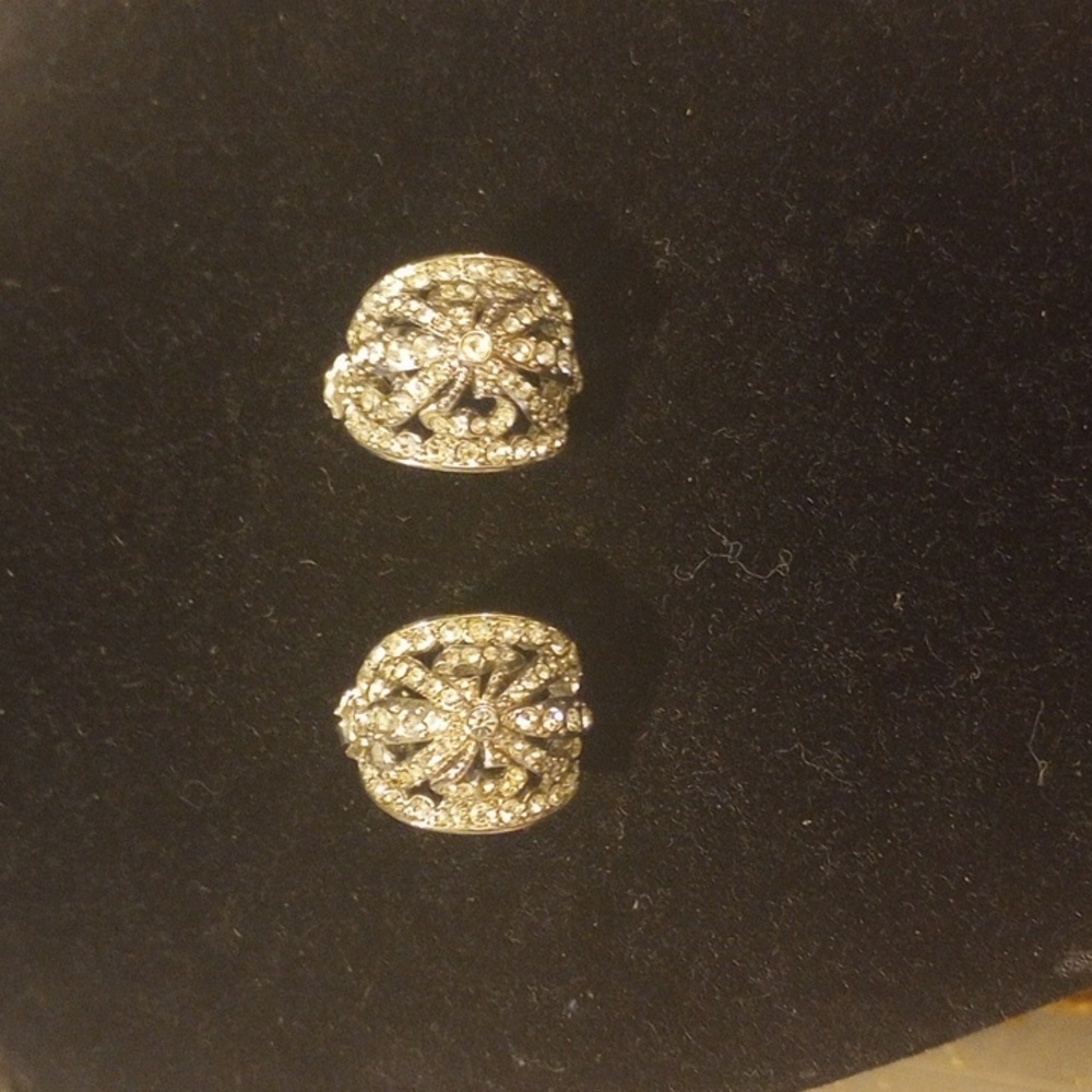 Kenneth Jay Lane Huggy Earrings, Post, EUC